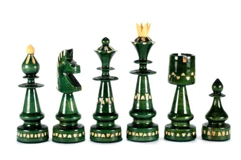Chess black pieces Stock Photos