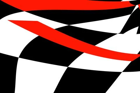 Chess black-white-red background with distortions. Abstract unusual creative  Stock Illustration