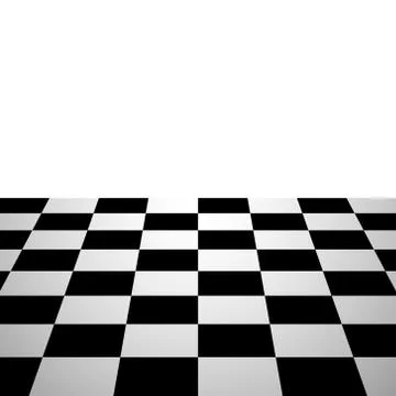 Chess board background perspective view Stock Illustration