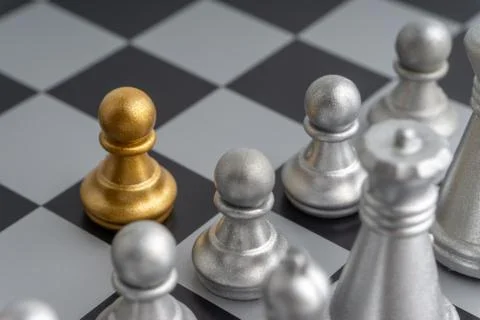 Chess board closeup background. Selective focus and crop fragment 库存照片