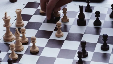 Chess board closeup 스톡 동영상 85873152