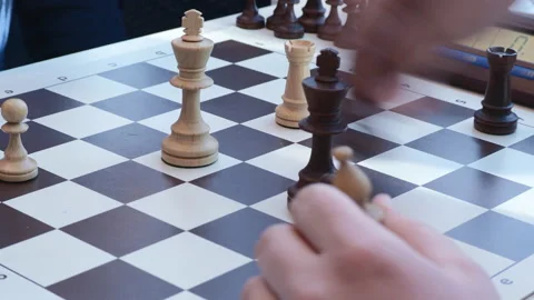 Chess board closeup Stock Footage 88307121