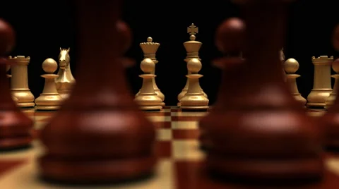 Chess board dolly shot Stock Footage 58400617