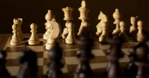 Chess board dolly shot Stock Footage 83145632