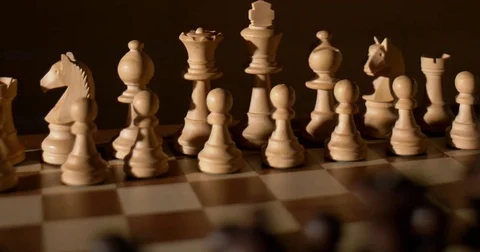 Chess board dolly shot Stock Footage 83146097