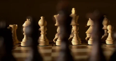 Chess board dolly shot Stock Footage 83146617