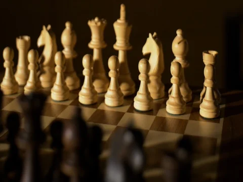 Chess board dolly shot Stock Footage 83146672