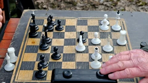 Chess board with figures. Stock Footage 151605071