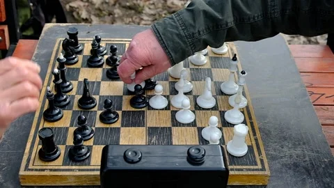 Chess board with figures. Stock Footage 151605103