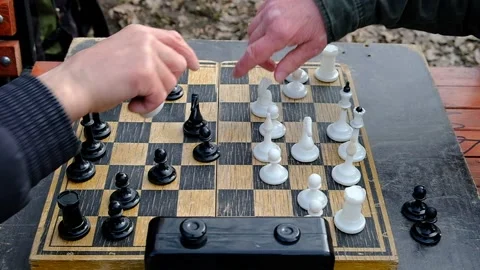 Chess board with figures. Stock Footage 151605115