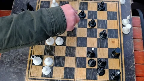 Chess board with figures. Stock Footage 151605127