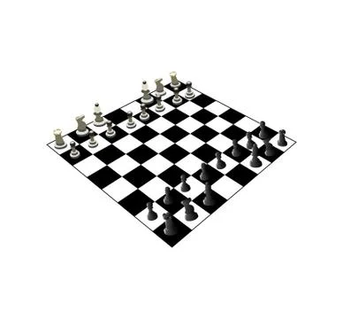 Chess board with figures 스톡 일러스트