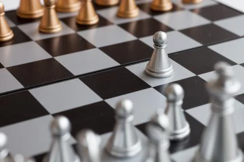 Chess board with figures Stock-Fotos