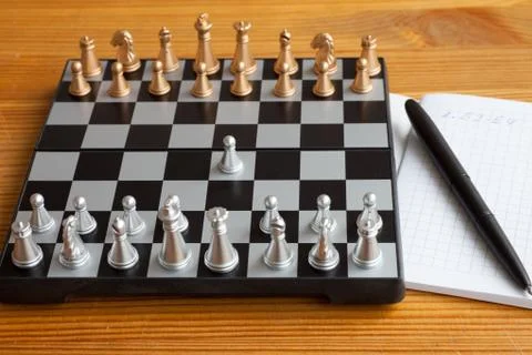 Chess board with figures Stock-Fotos