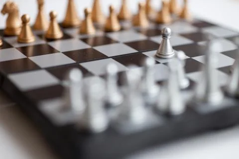 Chess board with figures Stock-Fotos