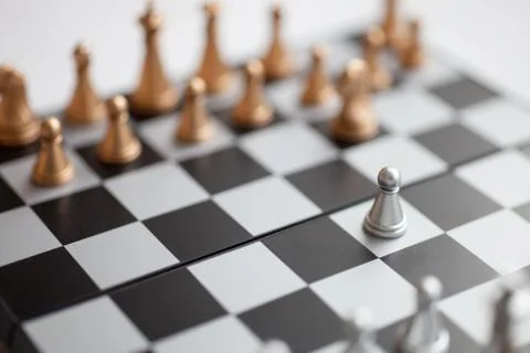 Chess board with figures Stock-Fotos