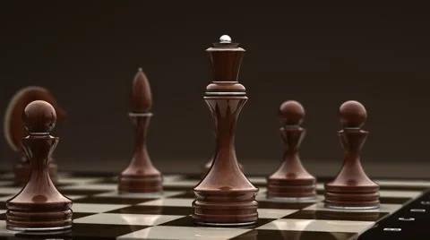 Chess on board Stock Footage 46859020