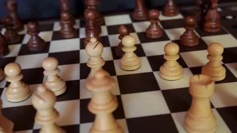 Chess board 스톡 동영상 205554691