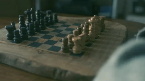 Chess Board Stock Footage 284880056