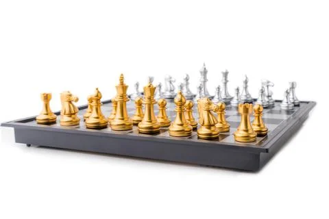 Chess board game in competition play, Ideas business success concept Stock Illustration