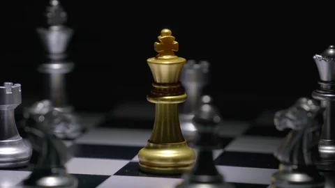 Chess board game concept for competition and strategy Stock Footage 102259345