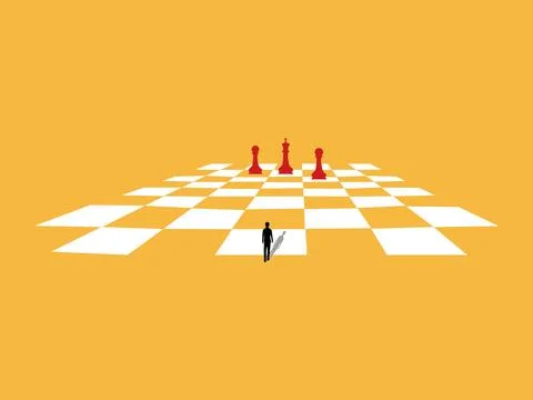 Chess is a board game that involves competition and strategy Stock Illustration