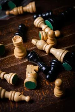 Chess board game Stock Photos