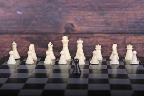 Chess is a board game of strategy Stock Photos