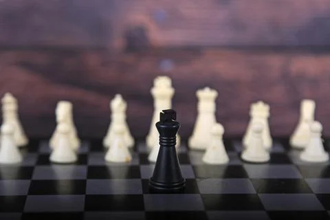 Chess is a board game of strategy Stock Photos