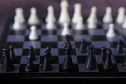 Chess is a board game of strategy Stock Photos