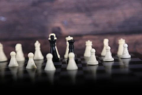 Chess is a board game of strategy Stock Photos