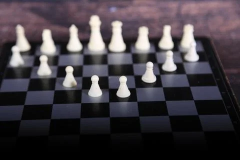 Chess is a board game of strategy Stock Photos