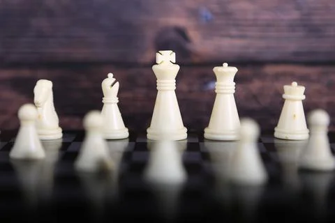 Chess is a board game of strategy Stock Photos