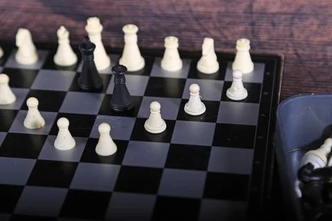 Chess is a board game of strategy Stock Photos