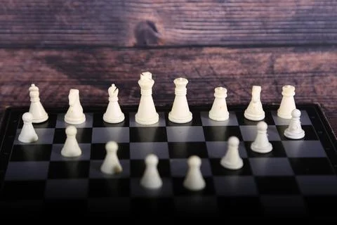 Chess is a board game of strategy Stock Photos
