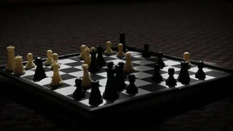 Chess Board for the game timelapse 스톡 동영상 130478562