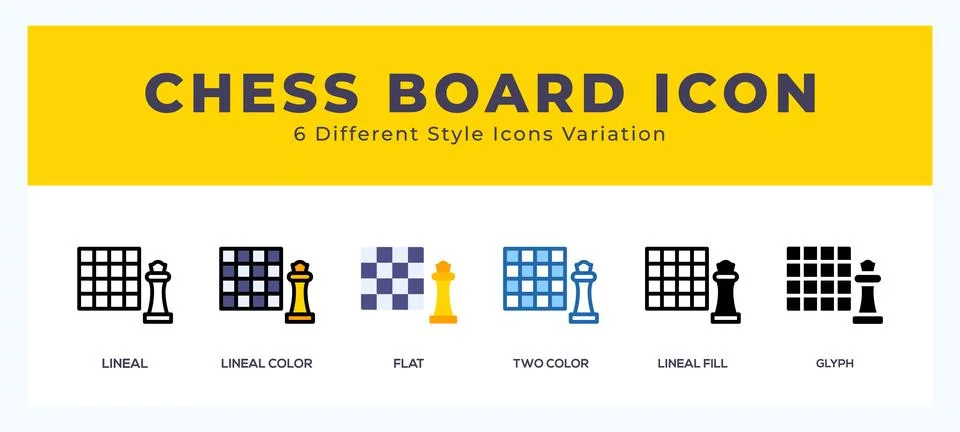Chess board icon in different style vector illustration. Illustrazione stock