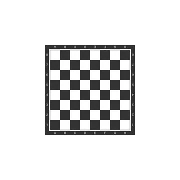 Chess board icon isolated. Ancient Intellectual board game. Flat design. Vector Stock Illustration
