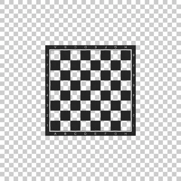 Chess board icon isolated on transparent background. Ancient Intellectual board Stock Illustration