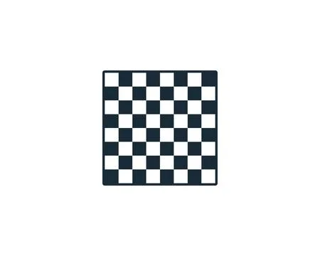 Chess Board Icon Vector Logo Template Illustration Design Stock Illustration
