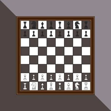 Chess Board Stock Illustration
