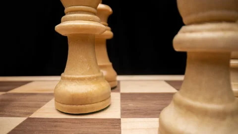 Chess board macro shot Stock Footage 206512292