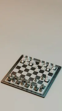 Chess board with Parham Attack opening position Stock Photos