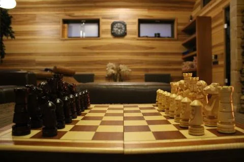 Chess board Stockfoto's