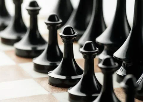 Chess on board. Stock Photos