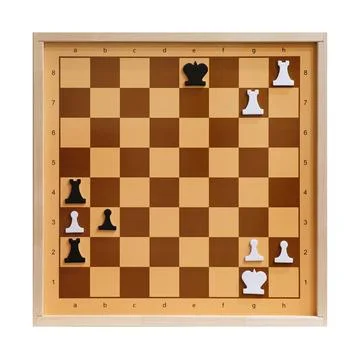 Chess board with placed pieces. Strategy game concept with wooden board and f Stock Photos