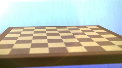Chess board set up 3D (4K) Stock Footage 72297486