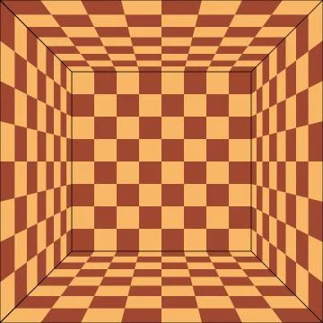 Chess board from top view Stock Illustration