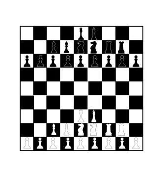 Chess board on white 스톡 일러스트