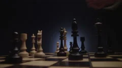 The king is knocked to the ground after being defeated in a game of chess.,  Business, Corporate Stock Footage ft. chess king & chess game - Envato  Elements